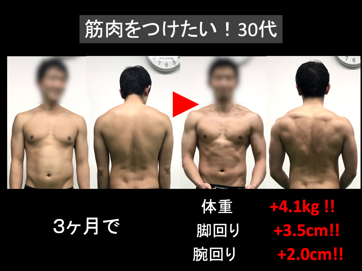 バルクアップ実績1